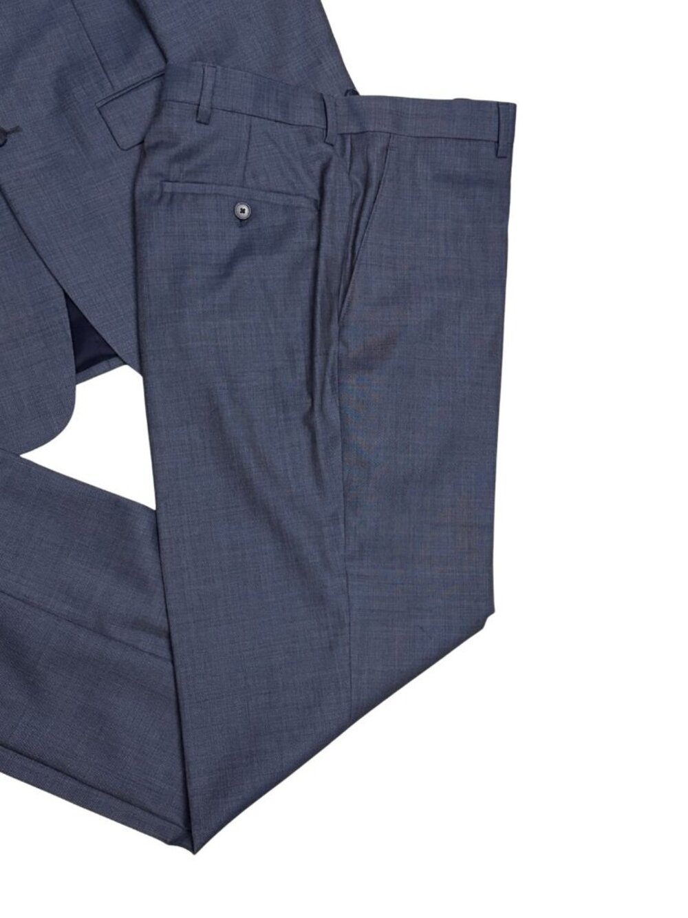 JOS A BANK Wool Business Suit Blue Blazer Dress Pants Formal Jacket Mens 39L - Picture 5 of 11
